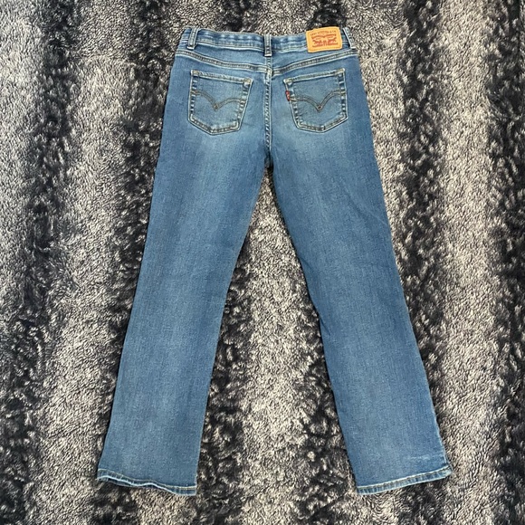 Levi’s Girls Youth Size 10 Blue Denim Bootcut Adjustable Jeans - Picture 4 of 8
